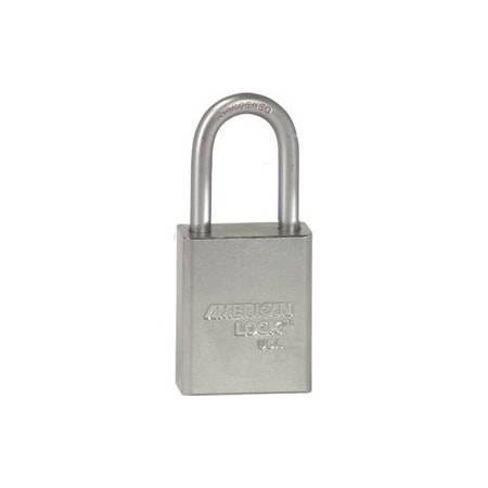 Master Lock Co Safety Padlock 1-1/2in Shackle Silver Keyed Different A1106KD CLR