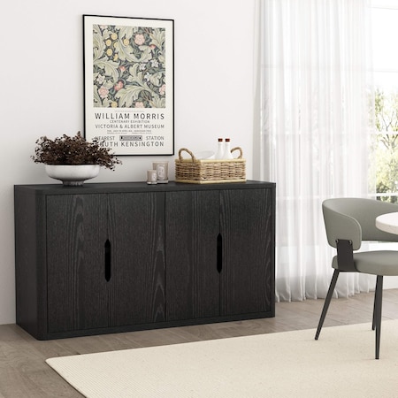 Manhattan Comfort Rivington 60in Sideboard in Black SB009-BK