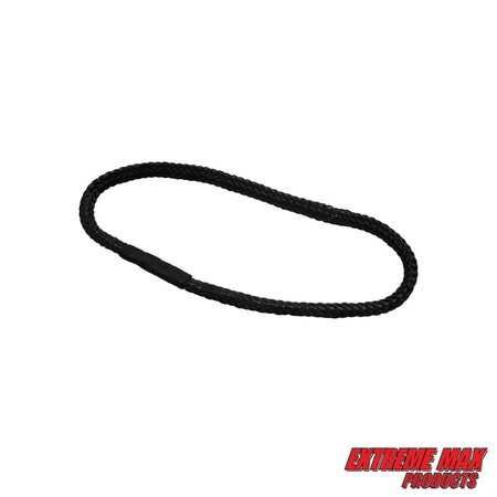 Extreme Max Extreme Max 3006.3153 BoatTector Bungee Dock Line Extension Loop - 1', Black (Value 4-Pack) 3006.3153