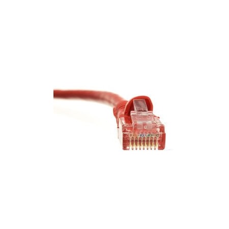Cable Wholesale Cat6 Red Copper Ethernet Patch Cable, Snagless/Molded Boot, POE Compliant, 4 foot 10X8-07104
