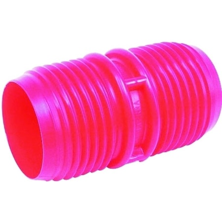 Us Hardware Hose Coupler, 3 in ID, Male Thread, Plastic, Red RV-380B