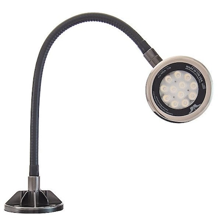 O.C. White Co Spot Light, Gooseneck, 18 W, Black LED-MG18-30-120V