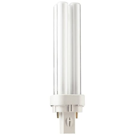 Philips CFL, 12.7 W, PL-C, 2-Pin (GX23-2) PL-C 13W/835/2P 1CT/5X10BOX ALTO