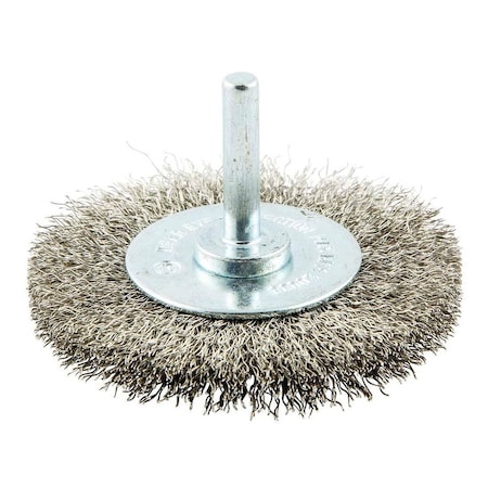 Norton Co Wheel Brush: 3 in Wheel Dia, Crimped 66252838972