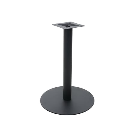 Bfm Seating Uptown - 20in Round Base - Dining Height - 3in Round Column - 11 7/8in Bolt-On Top Plate- Sand Black LP-20R