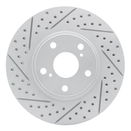 Dynamic Friction Co DFC Geoperformance Rotor - Drilled and Slotted 830-76055L