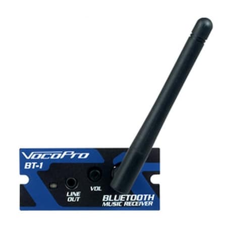 Vocopro Professional Bluetooth Music Receiver with power adapter and 3.5mm stereo patch cable BT-1L