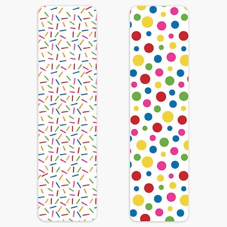 Nashville Wraps Rainbow Confetti Cookie Backer Cards, 2.625 x 9.5, 25PK GCBRC29