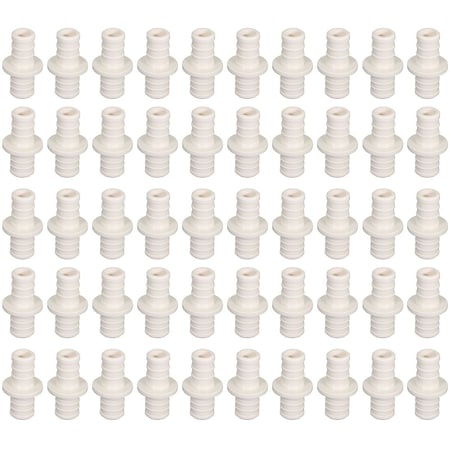 Everflow 1/2'' PEX Barb Straight Coupling Pipe Fitting; Plastic Poly Alloy PK PPCP0012-50