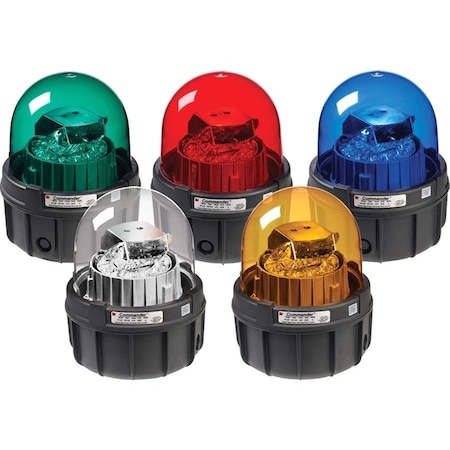 Federal Signal Warning Light, LED, Amber, 120VAC 371LED-120A