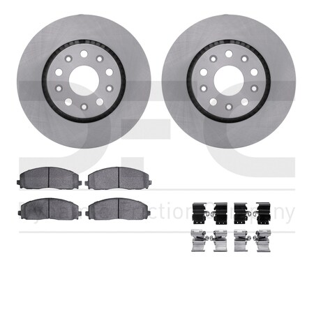 Dynamic Friction Co DFC Brake Rotor- Heavy Duty Brake Pad includes Hardware 6412-42130