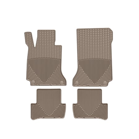 Weathertech Tan, Front and Rear All Weather Floor Mats MB W204 T