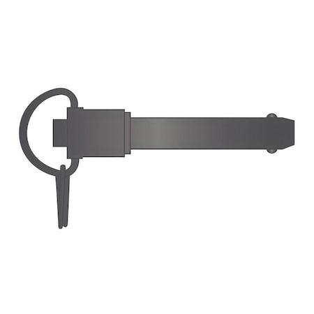 Huyett QR Pin, Ring Grip Handle, Cad Plt 4130 AS, .375 Dia x 3 Usable L x 3.365 Shk L PLR-0375-3000