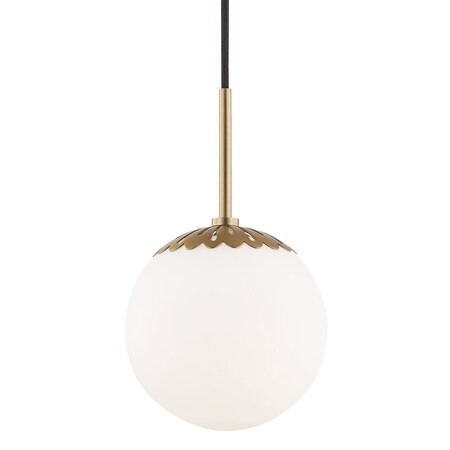 Mitzi Paige 1 Light Pendant 8 In. Aged Brass H193701S-AGB