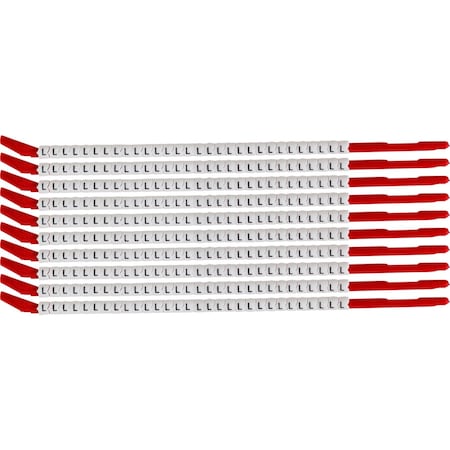 Brady ClipSleeve Wire Markers Size 10 Nylon 16 AWG - 14 AWG, L Pack of 300 Each, 300PK SCN10-L