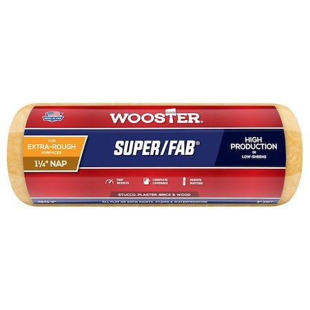 Wooster R243 7 in. Super Fab 1.25 in. Nap Roller Cover 71497660572