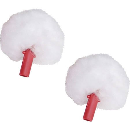 Unger Replacement Swab Heads, 3.5" L, White, PK2 BSRHR