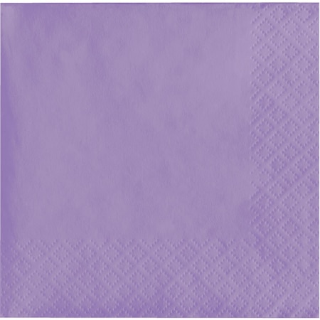 Touch Of Color Luscious Lavender Purple Beverage Napkins, 5"x5", 600PK 139186154