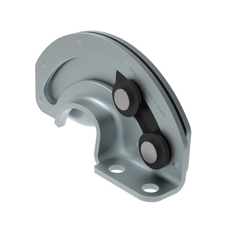Southco Concealed Hinge, 90, Free-swinging Style, Steel, Zinc Plate, Bright chromate R6-21-11