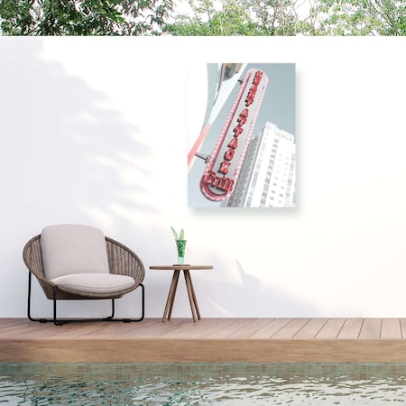 Trademark Fine Art Outdoor Canvas Art Pictufy Studio III Las Vegas Neon Sign Grill Restaurant 1X27755-OC2432WR