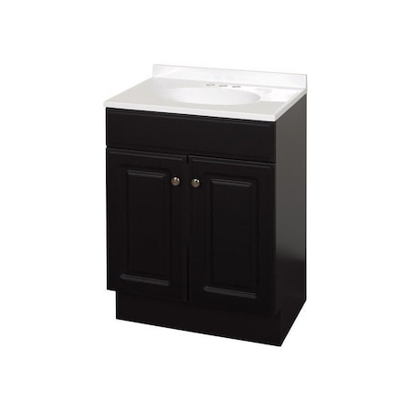 Zenith Products Bathroom Vanity Single Espresso 24in W X 18in D X 35in H Espresso RBC24CH