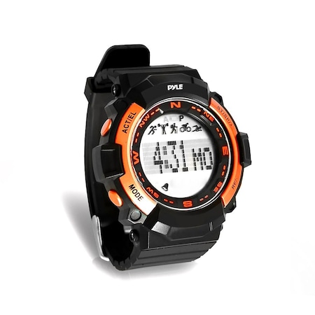 Pyle Digital Multifunction Sports Wrist Watch, Orange PSPTR19OR