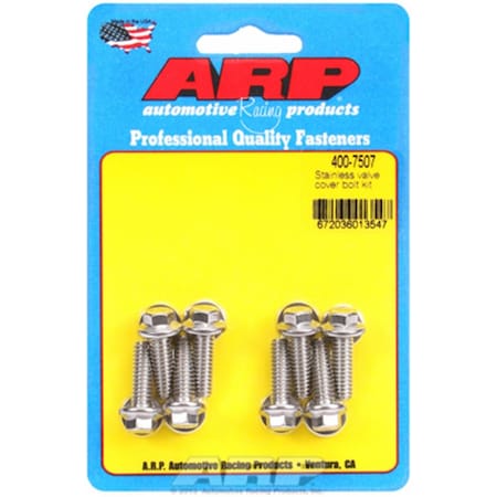 Arp 4007507 Cast Aluminum Stainless Steel Hex Valve Cover Bolt Kit A14-4007507