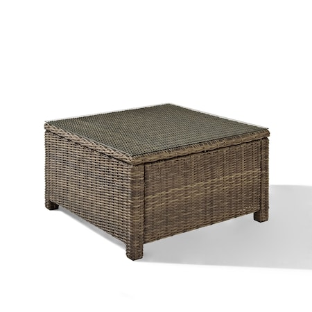 Crosley Bradenton Wicker Outdoor Sectional Coffee Table CO7207-WB