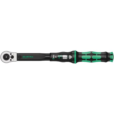 Wera Click-Torque C 2 Push R/L adjustable torque wrench, 20-100 Nm, 1/2 in x 20-100 Nm 5075625001