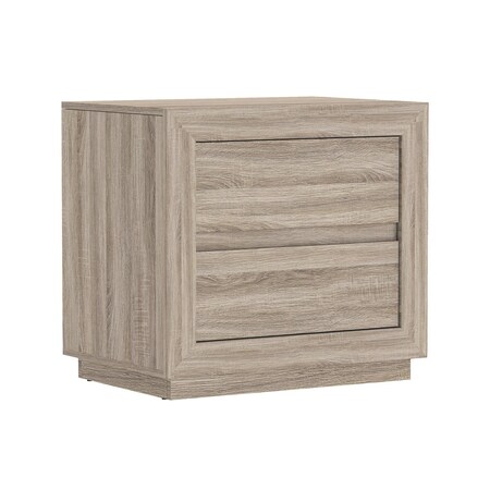 Manhattan Comfort Soren 26 in Nightstand in Natural Oak (2-Drawer) NS1773-2