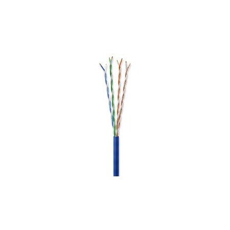 Cable Wholesale Bulk Slim Cat6a Blue Ethernet Cable, 28AWG Stranded Copper, UTP, Spool, 1000 foot 13X6-661MH