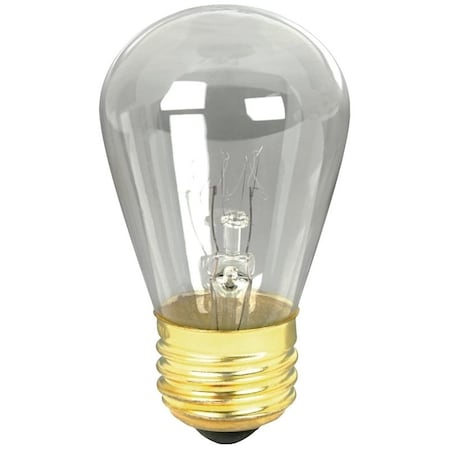 Feit Electric Incandescent Bulb, 11 W, S14 Lamp, E26 Medium Lamp Base, 40 Lumens, 2700 K Color Temp 11S14/4-130