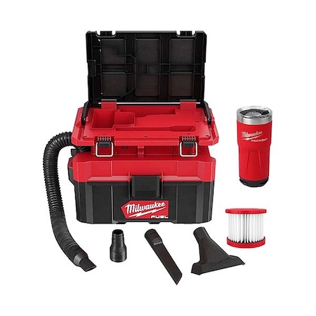 Milwaukee Tool M18 2.5 Gal Packout Vac + 20 oz Tumbler 0970-20, 48-22-8392R
