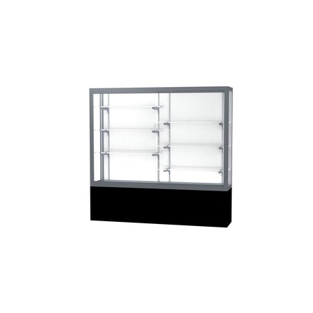 Ghent Display Case 72x66x16, White, Satin 13406-WB-SN