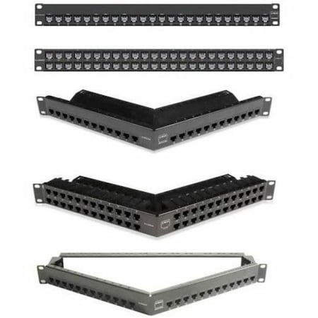 Siemon 24-PORT PANEL 110-MOD 8W8P STP, T568A/B CAT6A Z-MAX SERIES Z6AS-PNL-24K