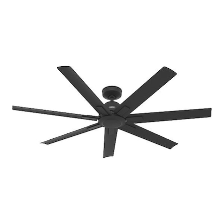 Hunter Ceiling Fan, Black, 60 in Dia, 7 Blade 51590
