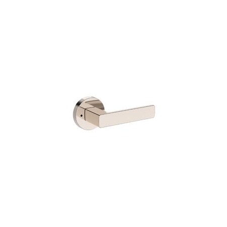Baldwin Residential Door Levers Privacy Right Hand Lifetime Bright Nickel PVSHACRR055
