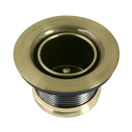 Kingston Brass Stainless Steel Bar Sink Basket Strainer, Antique Brass K451BAB