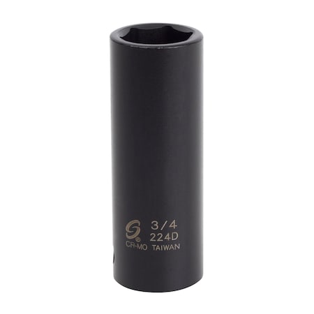 Sunex 1/2 in Drive 3/4 in Deep Impact Socket 224D