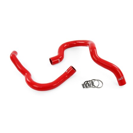 Hps Performance High Temp Reinforced Silicone Radiator Coolant Hose Kit, Red, 57-2197-RED