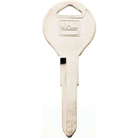 Hy-Ko Automotive Key Blank, Brass, Nickel, For: Mazda Vehicle Locks 11010MZ31