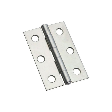 National Hardware Utility Hinge, 2-1/2 in W Frame Leaf, 0.056 in Thick Frame Leaf, Steel, Zinc, 20 lb N146-258