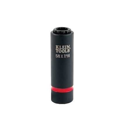 Klein Tools 2-in-1 Impact Socket, 12-Point, 5/8 and 7/16-Inch 66012