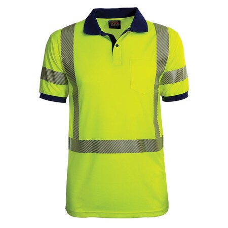 Reflective Apparel ANSI Type R Class 3 Short Sleeve Polo Shirt with 3M Scotchlite Comfort Trim 334CT-LN-5X