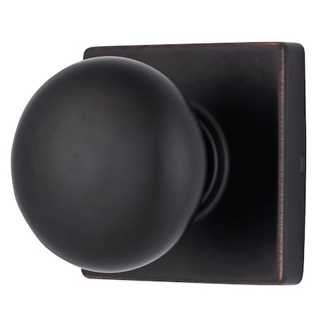 Brinks Mendocino Series Passage Contemporary Ball Knob Square Rose Tuscan Bronze Finish E2426-150