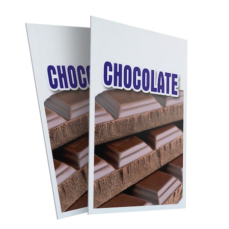 Signmission Chocolate, Plastic Signs Only 24 Inch x 36 Inch, Corrugated Plastic, 2PK CSB-2436-2PACK-Chocolate