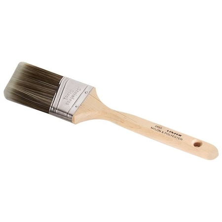 Linzer Paint Brush, 2 in W, 2-3/4 in L Bristle, Nylon/Polyester Bristle, Sash Handle 2853-2