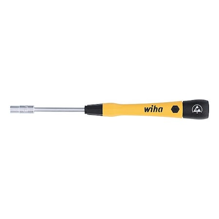 Wiha Nut Driver, 3/16 in, SAE; Metric, 60 mm 27775