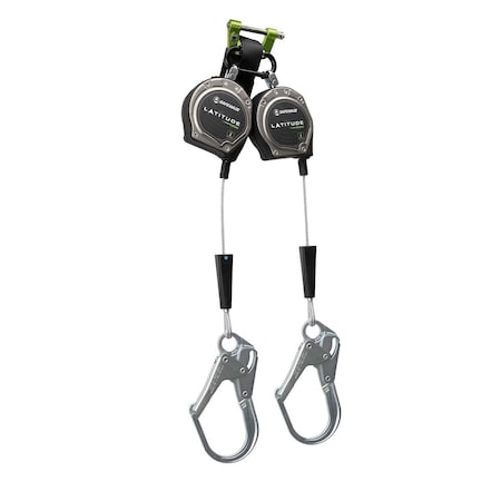 Safewaze Latitude Edge 8 ft Dual Cable SRL Rebar Hooks 023-5356