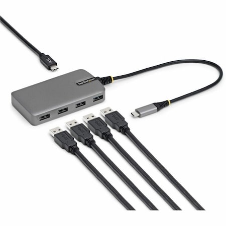 Startech.Com 4-PORT USB-C HUB, 5GBPS, BUS POWERED, USB C TO 4X USB-A HUB WITH USB-C AUXILIARY 5G4AC-USB-C-HUB